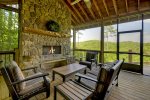 Altitude Adjustment - Screened In Porch w/ Log Fireplace